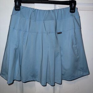 Stylish Light Blue Skater Skirt